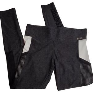 Victoria’s Secret PINK Ultimate Leggings S/P Sequin Mesh Pocket Gray